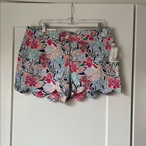 Crown & Ivy Multicolor Floral High Waist Shorts